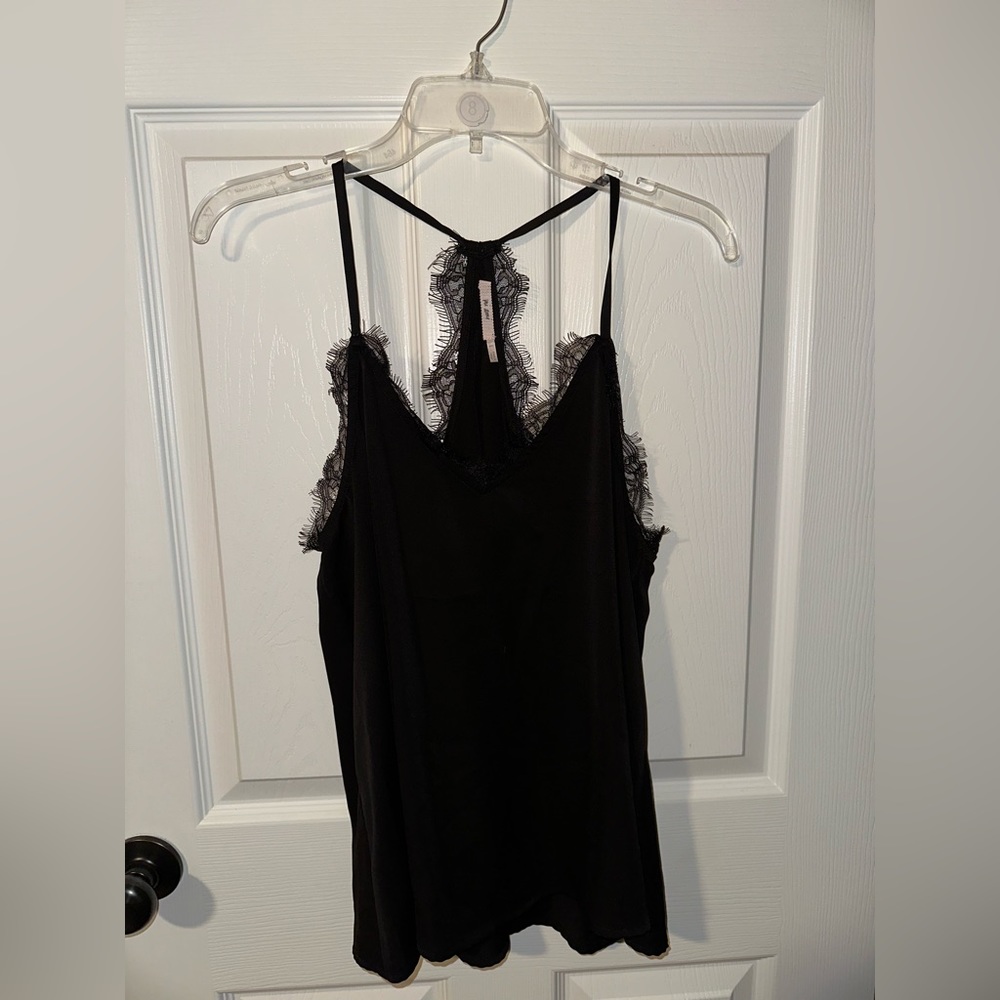 Black Laced Francesca’s Tank Top